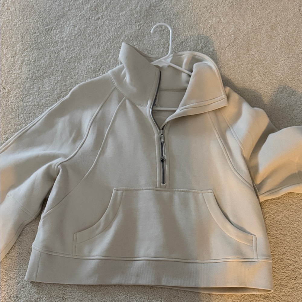 lululemon athletica Cream Half-Zip Sweatshirt